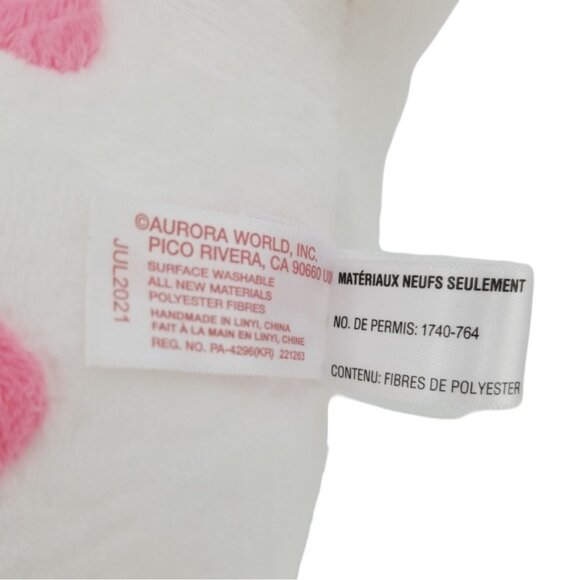 Aurora Tasty Peach Vanilla-Berry Nomwhal Plush Ice Cream Narwhal - Picture 6 of 14